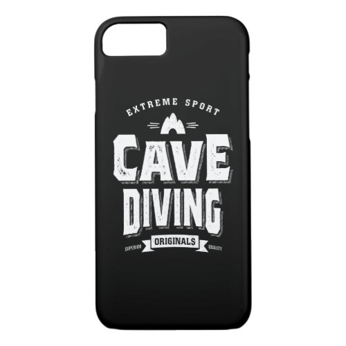 Cave Diving Underwater Exploration Divers Shirts iPhone 87 Case