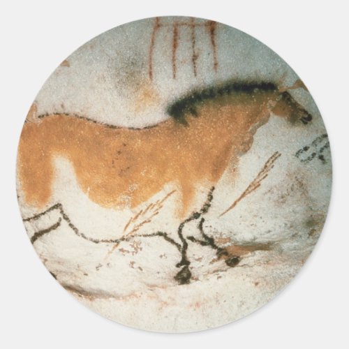 Cave drawings Lascaux French Prehistoric Classic Round Sticker
