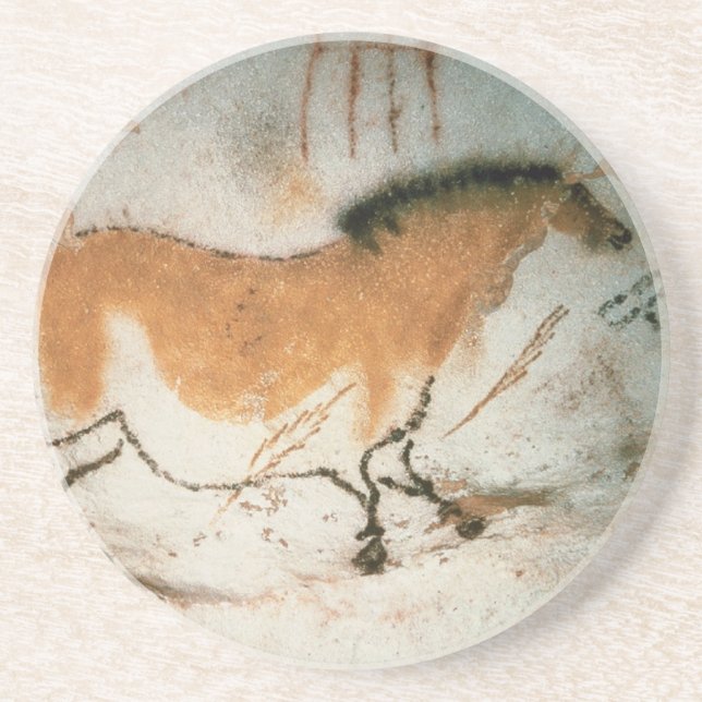 Cave drawings Lascaux French Prehistoric Drink Coaster (Front)