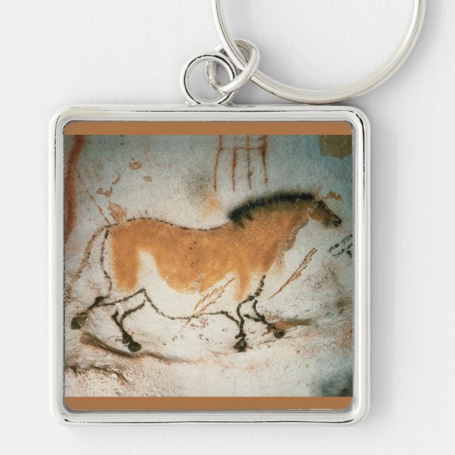 Cave drawings Lascaux French Prehistoric Keychain (Front)