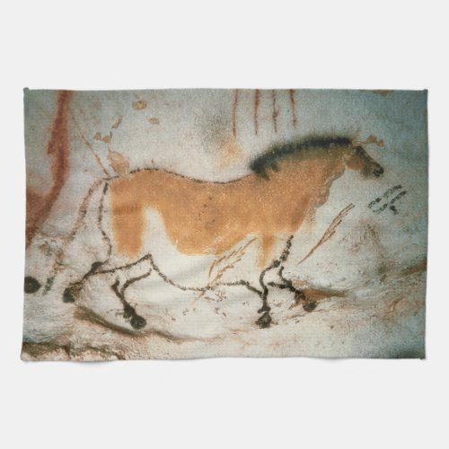 Cave drawings Lascaux French Prehistoric Kitchen Towel