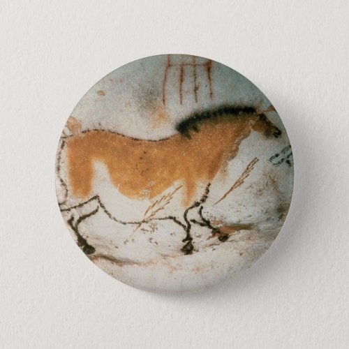 Cave drawings Lascaux French Prehistoric Pinback Button