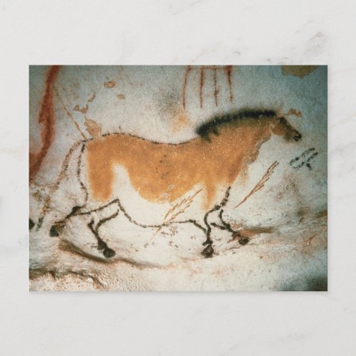 Cave drawings Lascaux French Prehistoric Postcard