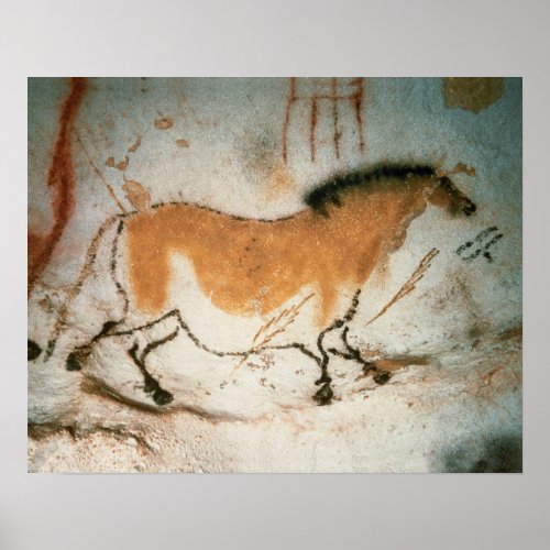 Cave drawings Lascaux French Prehistoric Poster