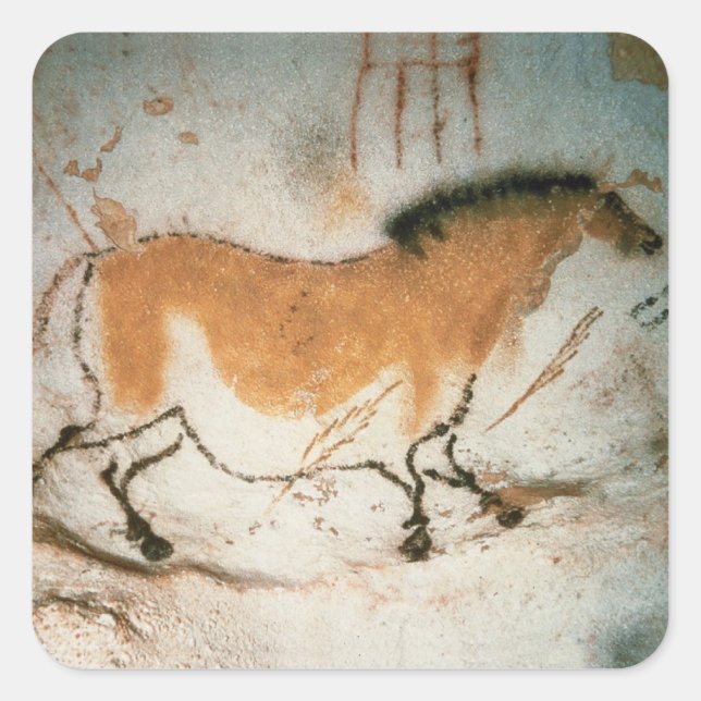 Cave drawings Lascaux French Prehistoric Square Sticker (Front)