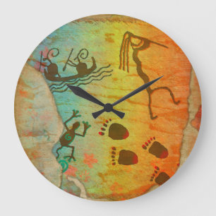 Cave Dwelling Native American Wall Clock