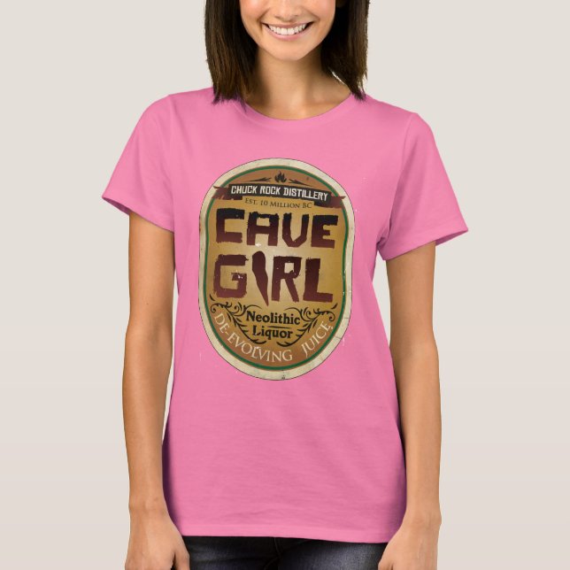 Cave Girl De-evolving Juice T-Shirt (Front)