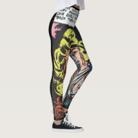 Bam, Bang, Boom Comic Book Yoga Leggings