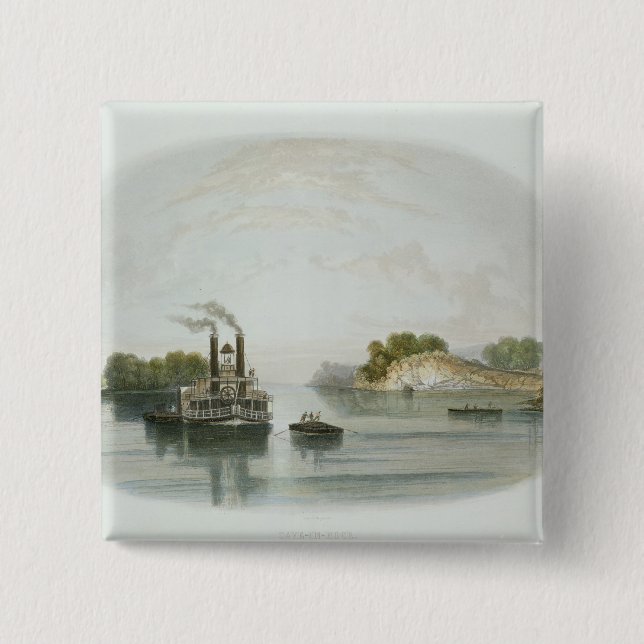 Cave-in-Rock, view on the Ohio, plate 7 from Volum Button (Front)