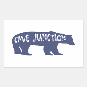 Cave Junction Oregon Bear Rectangular Sticker