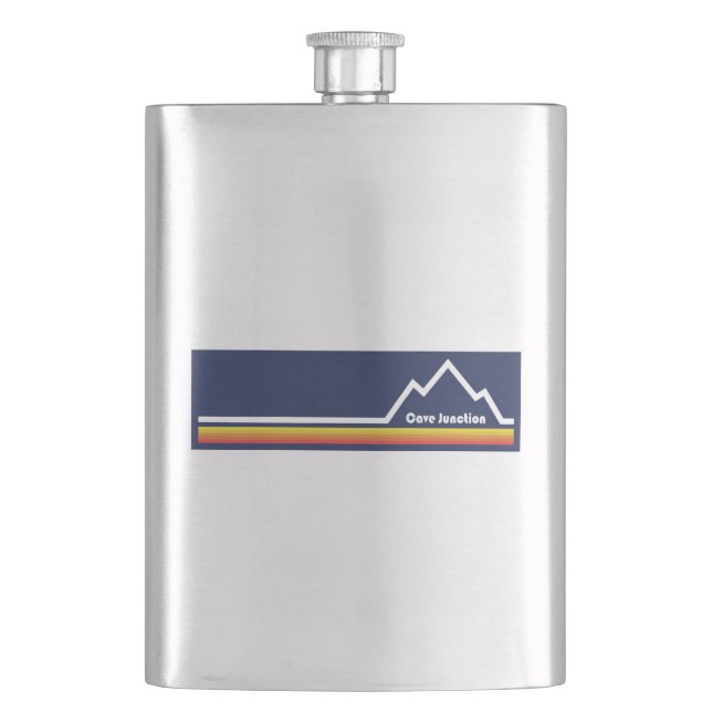 Cave Junction Oregon Flask (Front)