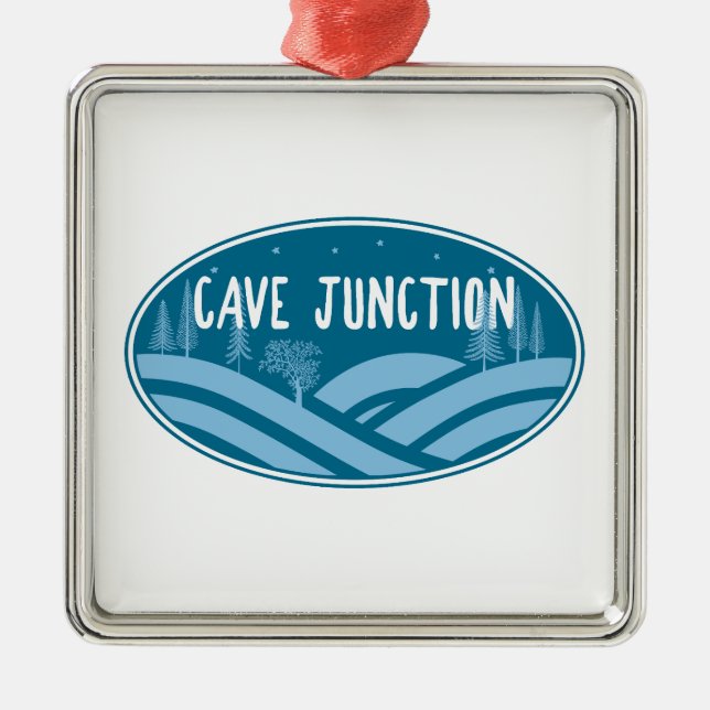 Cave Junction Oregon Outdoors Metal Ornament (Front)