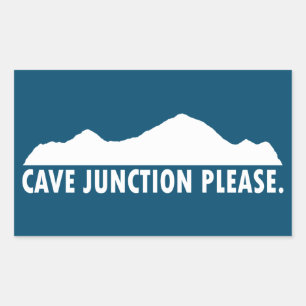 Cave Junction Oregon Please Rectangular Sticker