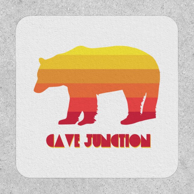 Cave Junction Oregon Rainbow Bear Patch (Front)