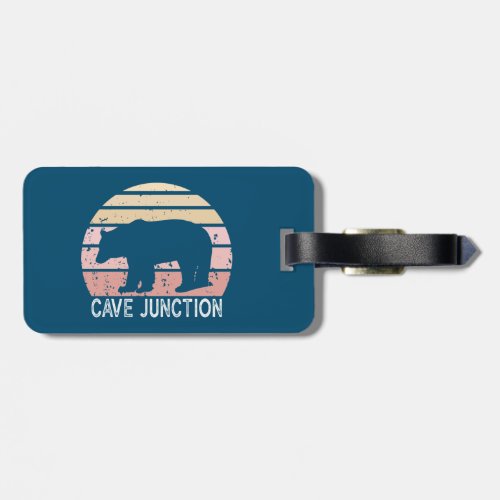 Cave Junction Oregon Retro Bear Luggage Tag