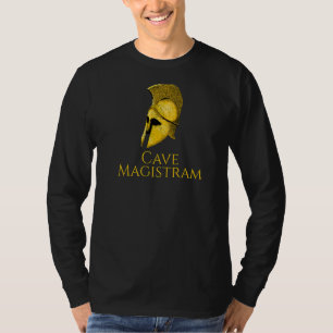 Cave Magistram Beware Of The Teacher Latin Langu T-Shirt