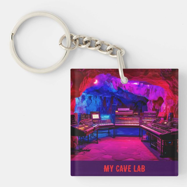 Cave Music Studio Keychain (Front)