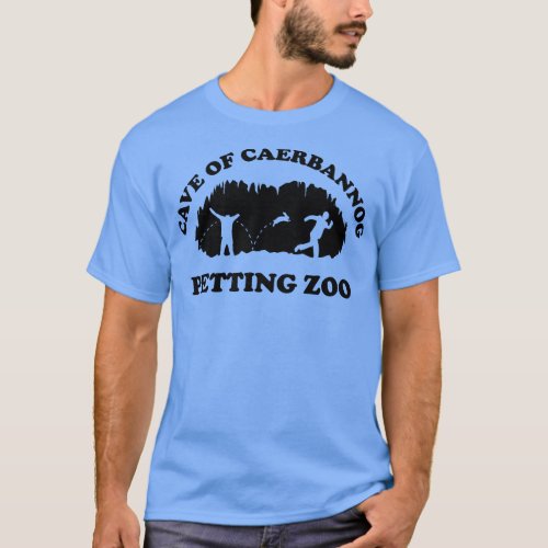 Cave of Caerbannog Petting Zoo Black T_Shirt
