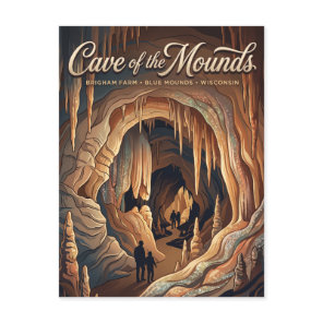 Cave of the Mounds Wisconsin Postcard