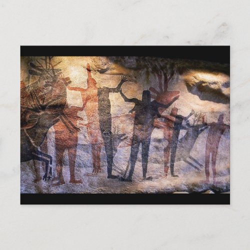 Cave Painting Rock Art Postcard