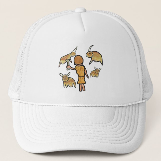 Cave Painting Trucker Hat (Front)