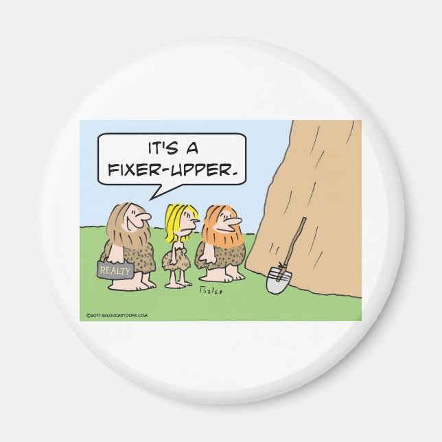 cave realty realtor fixer upper magnet (Front)