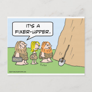 cave realty realtor fixer upper postcard