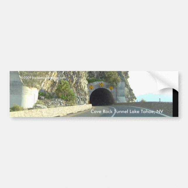 CAVE ROCK Rock'n Bumper Stickers TAHOE (Front)
