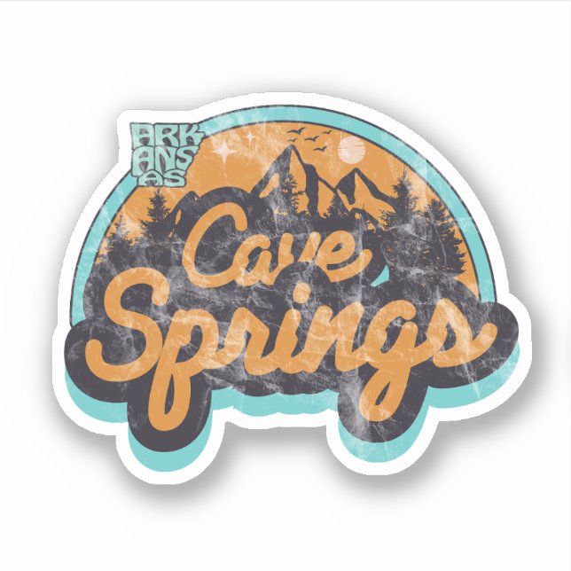 Cave Springs, Arkansas  Sticker (Front)