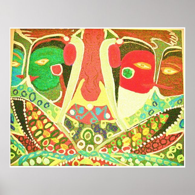 Cave Style - Tribal Love Painting Poster (Front)