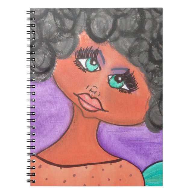 Cave Woman - Notebook- Black Notebook (Front)