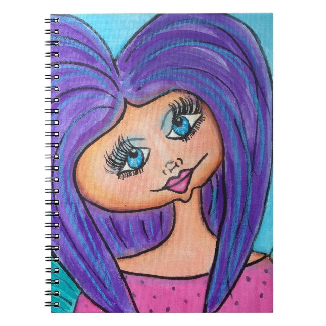 Cave Woman - Notebook - Purple (Front)