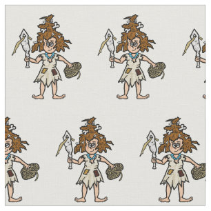 Cave Woman Seamstress Fabric