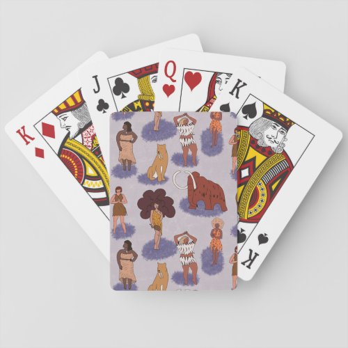 Cave Women of Diversity Poker Cards