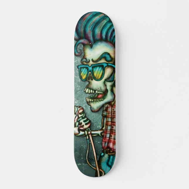 Caveira Elvis Skateboard Deck (Front)