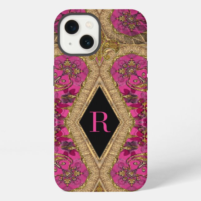 Cavelier Raye Monogram Iphone Case (Back)