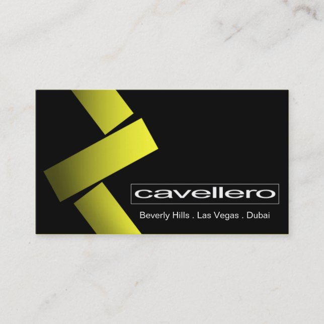 Cavellero Business Card template (Front)