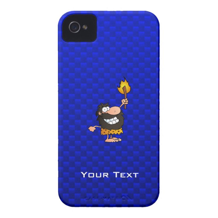 Caveman; Blue iPhone 4 Cases