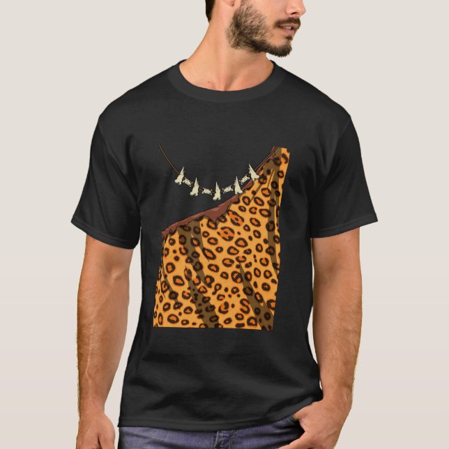 Caveman Costume Cosplay For Cave Diving Hiker Expl T-Shirt (Front)