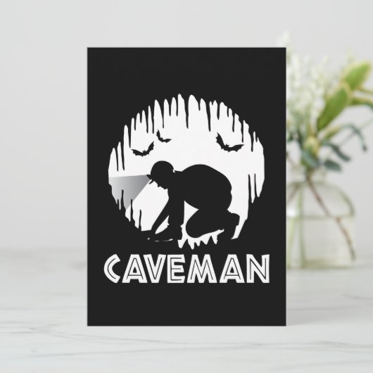 Caveman - Funny Speleology (Standing Front)