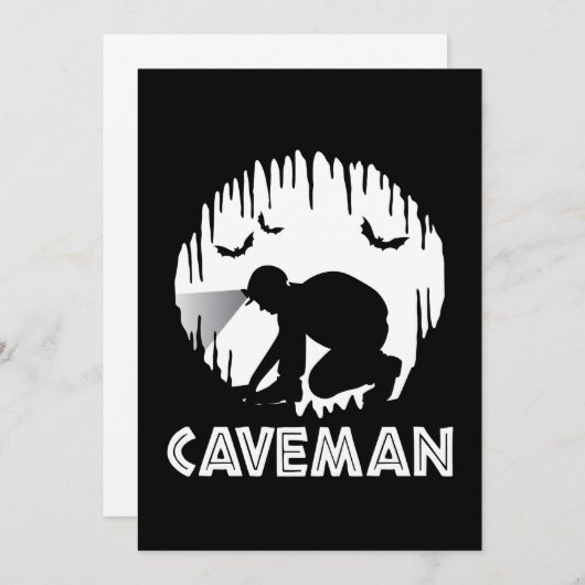 Caveman - Funny Speleology (Front/Back)