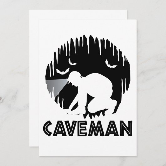 Caveman - Funny Spelunking (Front/Back)