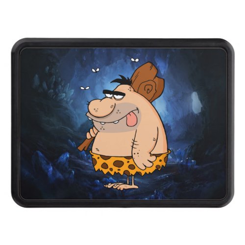 CAVEMAN HOLDING CLUB TRAILER HITCH COVER