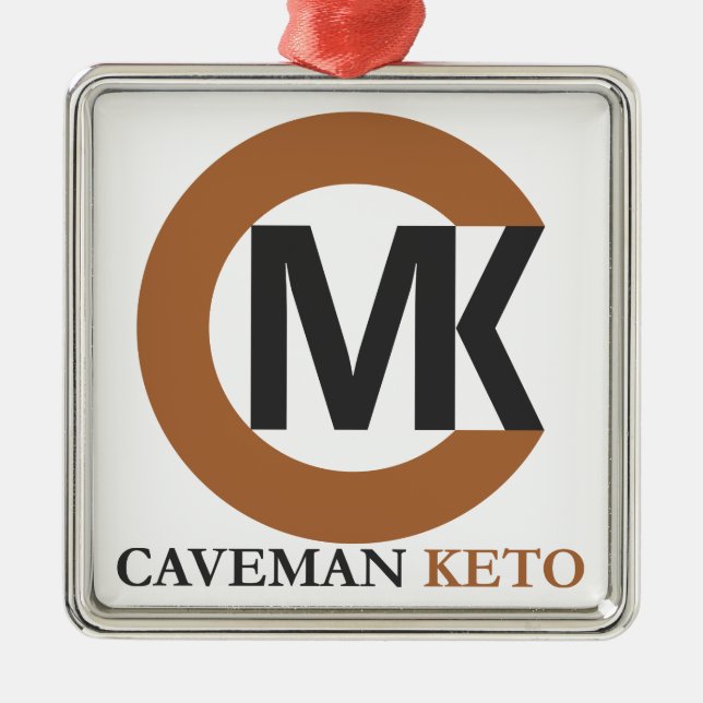 Caveman Keto Christmas Ornament (Front)