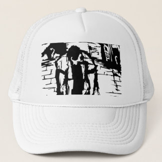 CAVEMAN THEORY SVG TRUCKER HAT