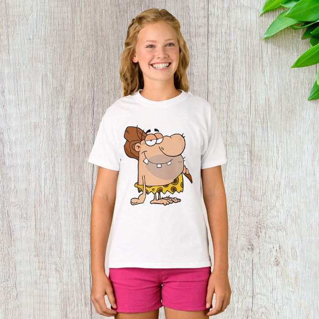 Caveman With Club Girls T-Shirt (Creator Uploaded)