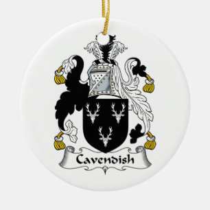 Cavendish Family Crest Ceramic Ornament