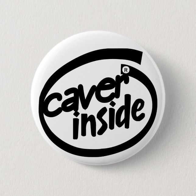 Caver inside pinback button (Front)