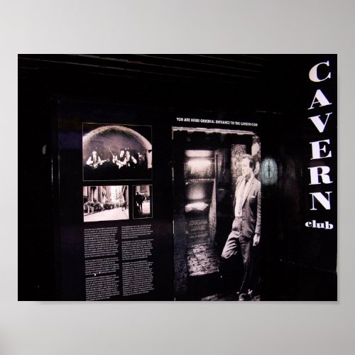 Cavern Club Original Entrance Liverpool UK Poster