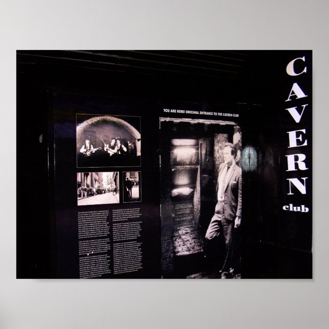 Cavern Club Original Entrance, Liverpool, UK. Poster (Front)